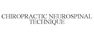 CHIROPRACTIC NEUROSPINAL TECHNIQUE