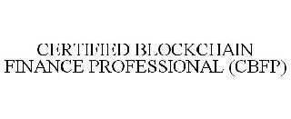 CERTIFIED BLOCKCHAIN FINANCE PROFESSIONAL (CBFP)