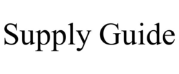 SUPPLY GUIDE