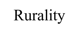 RURALITY