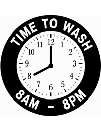 TIME TO WASH 8AM - 8PM