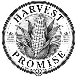 HARVEST PROMISE, HONEST ORGANIC GOODNESS, ROOTED IN CARE & QUALITY