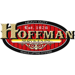 HEAVY DUTY EST. 1926 HOFFMAN SERVICES, INC. VEHICLE LIFTING SYSTEMS