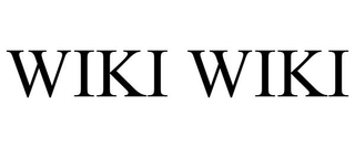 WIKI WIKI