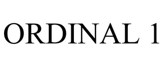 ORDINAL 1