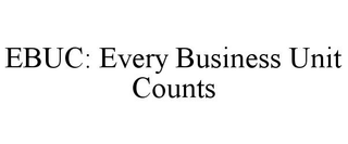 EBUC: EVERY BUSINESS UNIT COUNTS