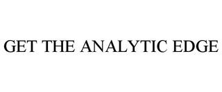GET THE ANALYTIC EDGE