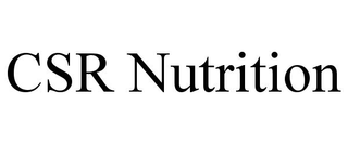 CSR NUTRITION