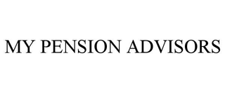 MY PENSION ADVISORS
