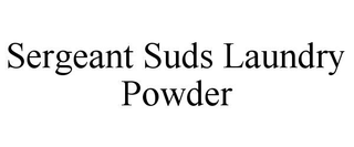 SERGEANT SUDS LAUNDRY POWDER