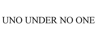 UNO UNDER NO ONE