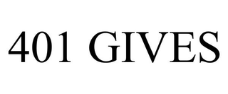 401 GIVES