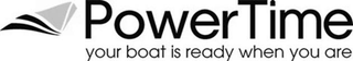 POWERTIME YOUR BOAT IS READY WHEN YOU ARE