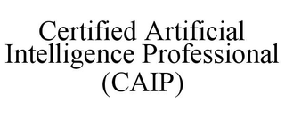 CERTIFIED ARTIFICIAL INTELLIGENCE PROFESSIONAL (CAIP)