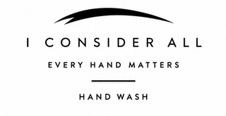 I CONSIDER ALL EVERY HAND MATTERS HAND WASH