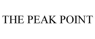 THE PEAK POINT