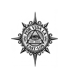 POR VIDA LA TATTOO INDUSTRIES 19 64 EST. 2003 EAST LOS