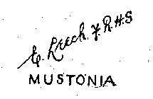 E.  LEECH F.R.H.S. MUSTONIA