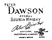 PETER DAWSON SPECIAL SCOTCH WHISKY DUFFTOWN & GLASGOW PRODUCE OF SCOTLAND BLUEBELL