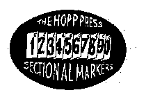 1234567890 THE HOPP PRESS SECTIONAL MARKERS