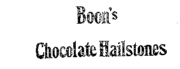 BOON'S CHOCOLATE HAILSTONES