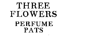 THREE FLOWERS PERFUME PATS
