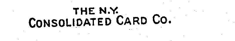 THE N.Y. CONSOLIDATED CARD CO