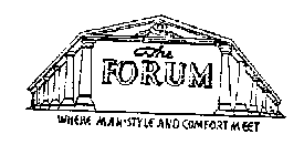 THE FORUM WHERE MAN STYLE AND COMFORT MEET