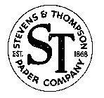 STEVENS & THOMPSON PAPER COMPANY STEST.1868