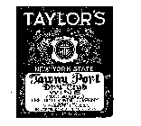 TAYLOR'S THE TAYLOR'S WINE COMPANY ESTABLISHED 1880 NEW YORK STATE W.T.CO.
