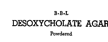 B-B-L DESOXYCHOLATE AGAR POWDERED