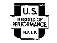U.S. RECORD OF PERFORMANCE N.P.I.P.