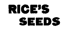 RICE'S SEEDS