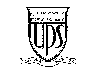 UPS THE DELIVERY SYSTEM FOR STORES OF QUALITY SINCE 1907