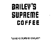 BAILEY'S SUPREME COFFEE LEAVES NO GROUNDS FOR COMPLAINT