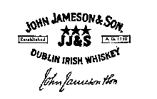 JOHN JAMESON & SON. DUBLIN IRISH WHISKEY ESTABLISHED A.D. 1780