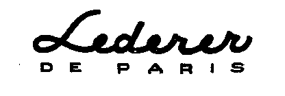 LEDERER DE PARIS
