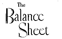 THE BALANCE SHEET