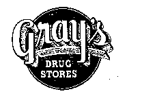 GRAY'S DRUGSTORES WHERE SPENDING IS SAVING DRUG STORES