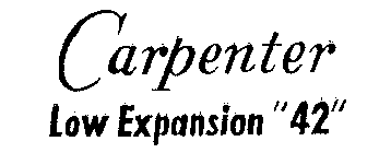 CARPENTER LOW EXPANSION 