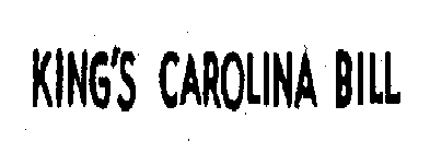 KING'S CAROLINA BILL