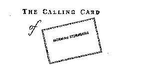 THE CALLING CARD OF NORMAN STERNBERG