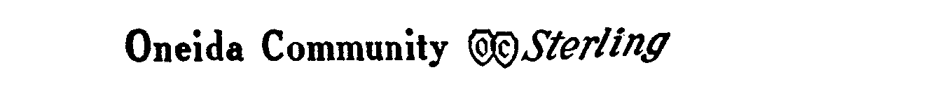 ONEIDA COMMUNITY OC STERLING