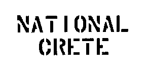 NATIONAL CRETE