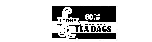 LYONS TEA BAGS ORANGE PEKOE BLEND L