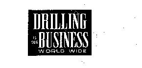DRILLING IS OUR BUSINESS WORLD WIDE
