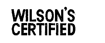 WILSON'S CERTIFIED