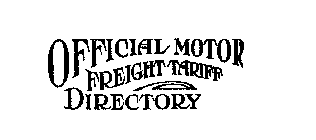 OFFICIAL MOTOR FREIGHT TARIFF DIRECTORY