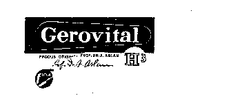 GEROVITAL H3 PRODUS ORIGINAL PROF. DR.A. ASLAN