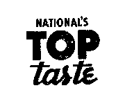 NATIONAL'S TOP TASTE